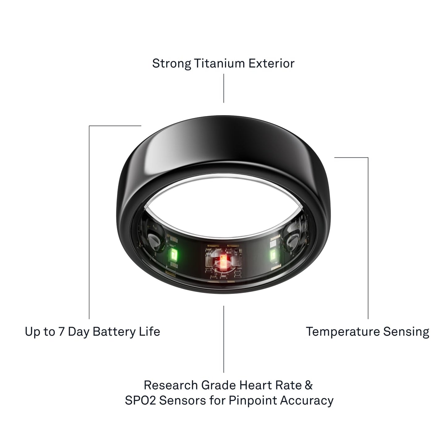 Oura Ring Gen3 Horizon Smart Ring for Biometric Health Tracking