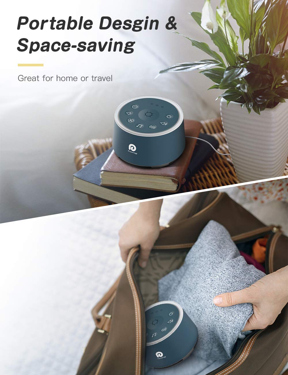 Ambient Light White Noise Sound Machine for Sleep & Meditation