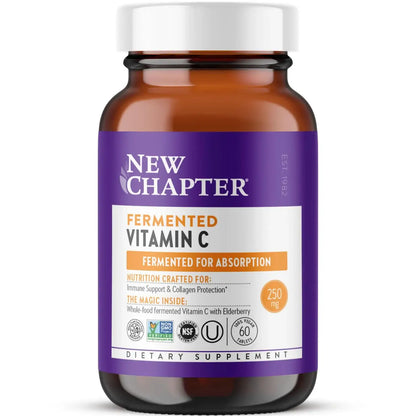 New Chapter Fermented Vitamin C for Immune and Collagen Support - imprüv 