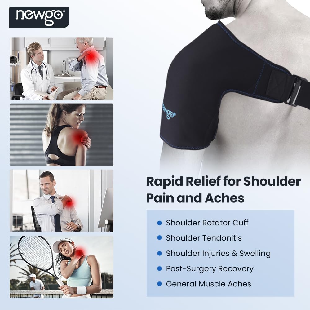 Shoulder Ice Pack Hands-Free Cold Therapy Wrap for Shoulder Pain Relief & Recovery