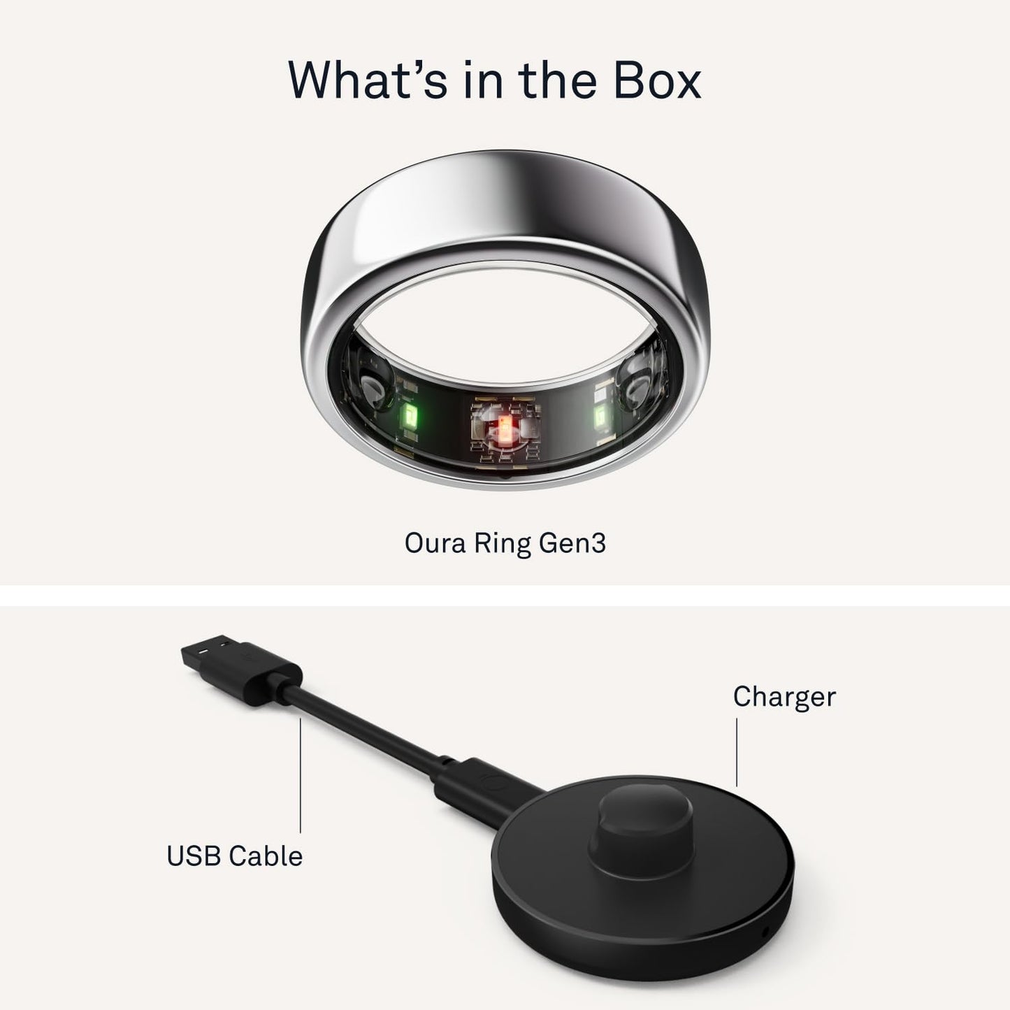 Oura Ring Gen3 Horizon Smart Ring for Biometric Health Tracking