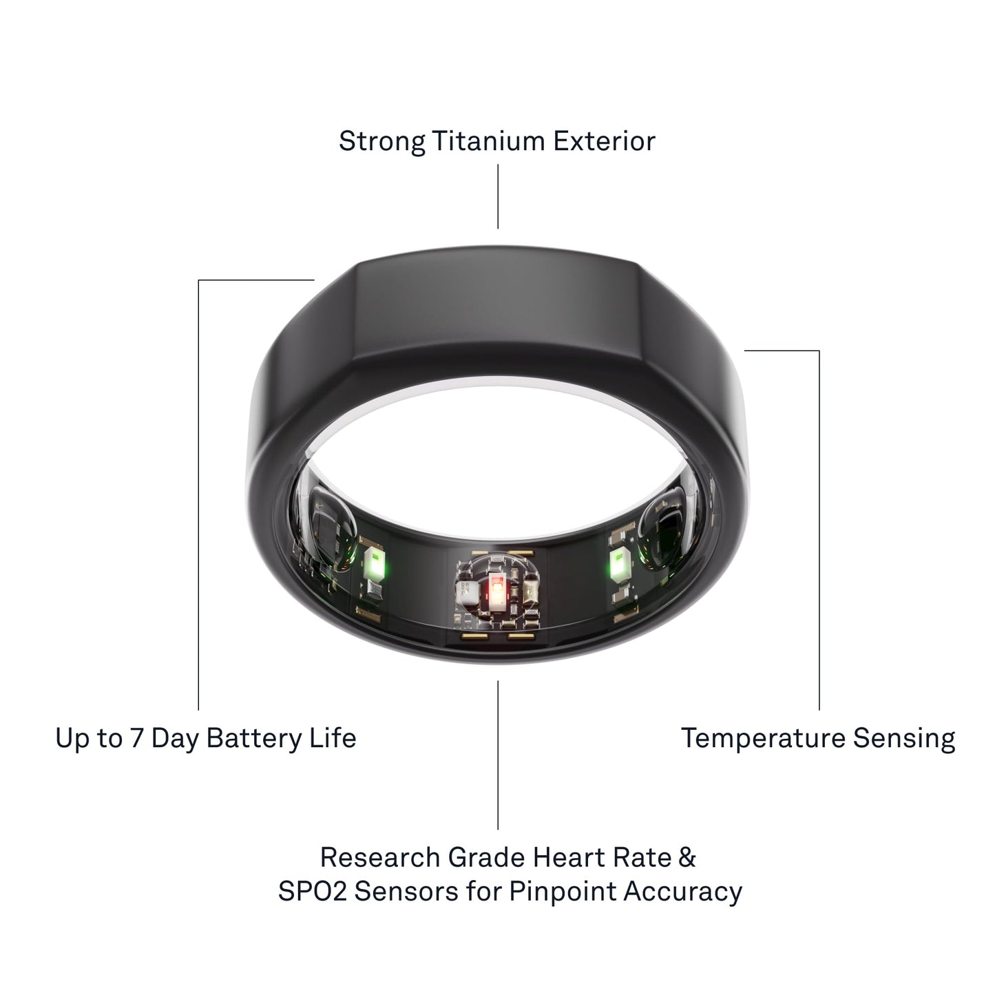 Oura Ring Gen3 Horizon Smart Ring for Biometric Health Tracking