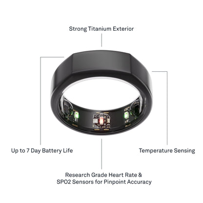 Oura Ring Gen3 Horizon Smart Ring for Biometric Health Tracking