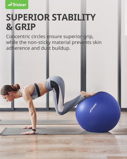 Swiss Exercise Ball for Physical Therapy, Balance, & Stability