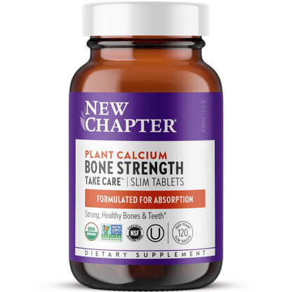New Chapter Organic Plant Calcium with Magnesium and Vitamin D3+K2 for Bone Strength