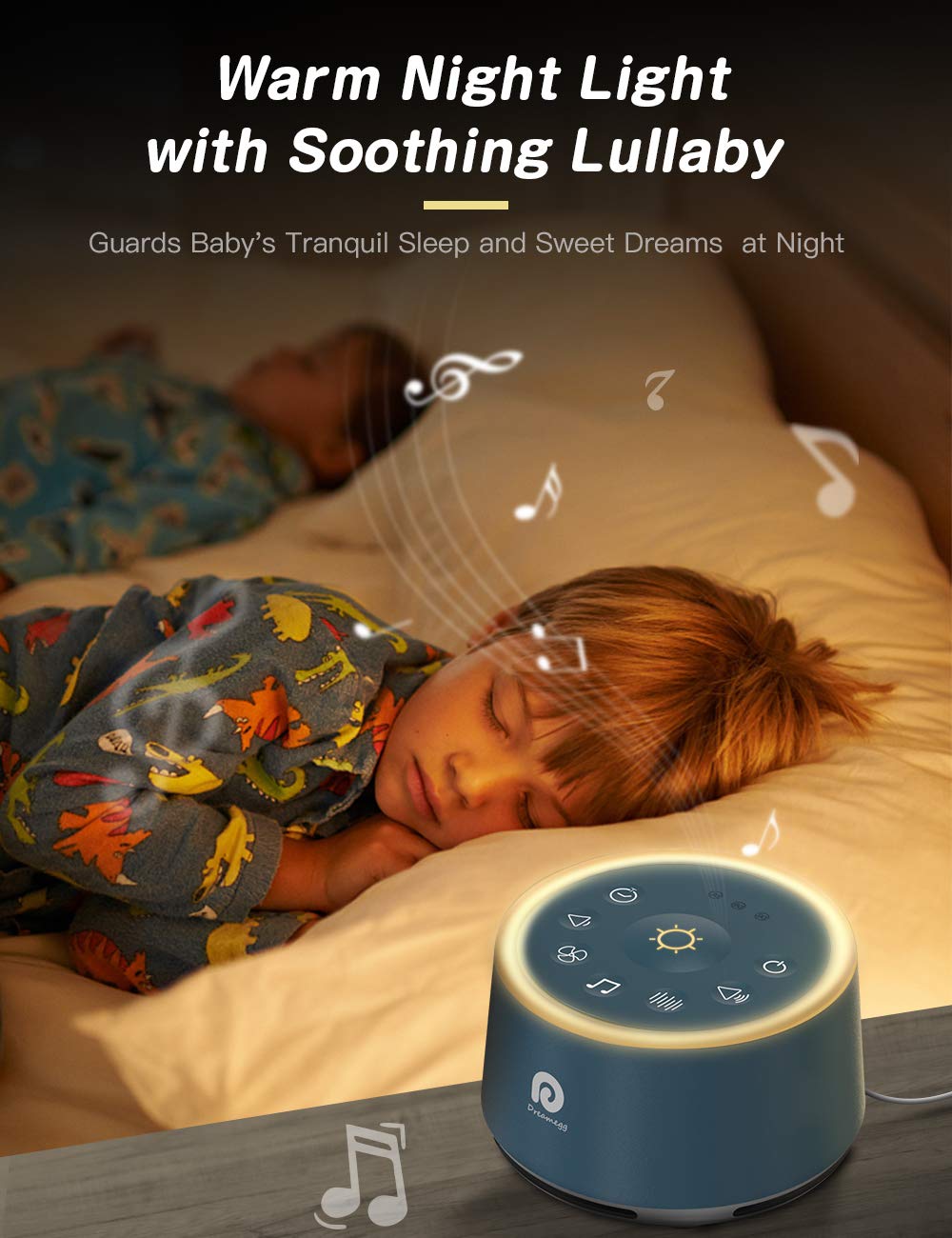 Ambient Light White Noise Sound Machine for Sleep & Meditation