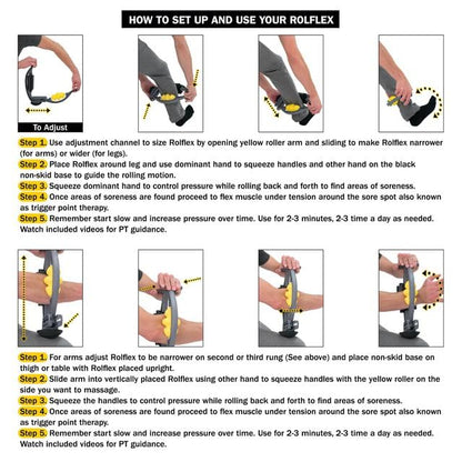 Forearm and Calf Massage Roller for Elbow Pain and Shin Splint Recovery