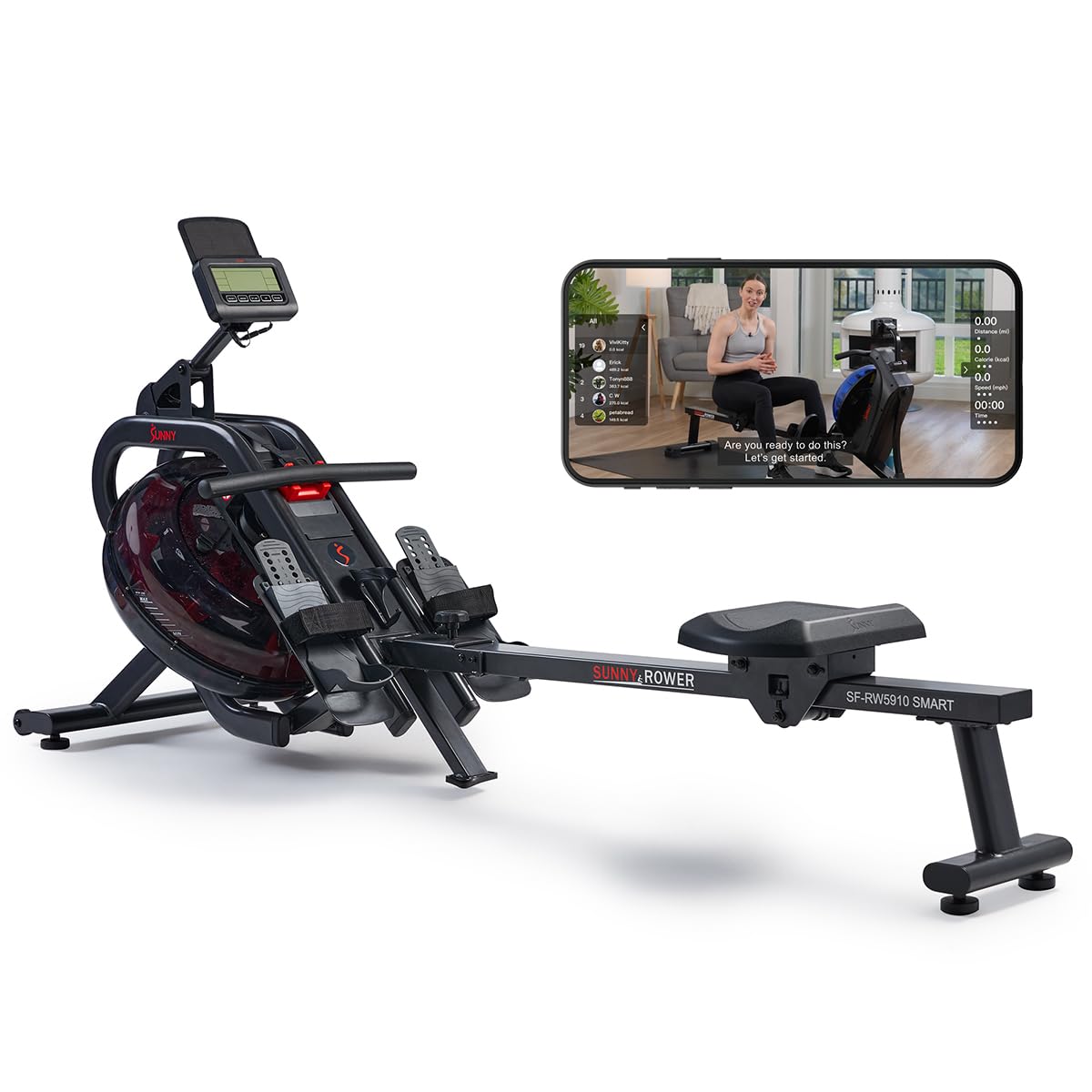 Ergonomic Low-Impact Magnetic Resistance Rowing Machine