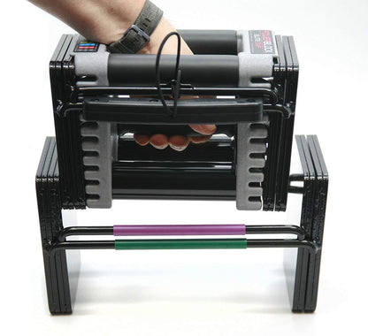 Adjustable Dumbbells 5 to 50 lb Set for Home Strength Workouts, Pair of 2 - imprüv 