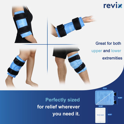 Reusable Gel Ice Pack Cold Compress Therapy for Knee Swelling & Pain Relief