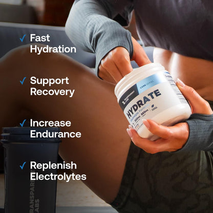 Transparent Labs Hydrate Electrolyte Powder with Coconut Water and Taurine - imprüv 