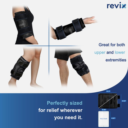 Reusable Gel Ice Pack Cold Compress Therapy for Knee Swelling & Pain Relief