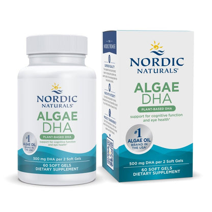 Nordic Naturals Algae DHA, 500 mg Certified Vegan Omega-3 DHA