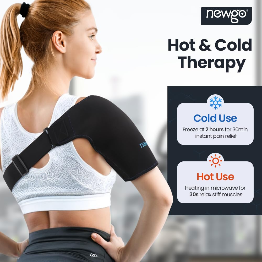 Shoulder Ice Pack Hands-Free Cold Therapy Wrap for Shoulder Pain Relief & Recovery