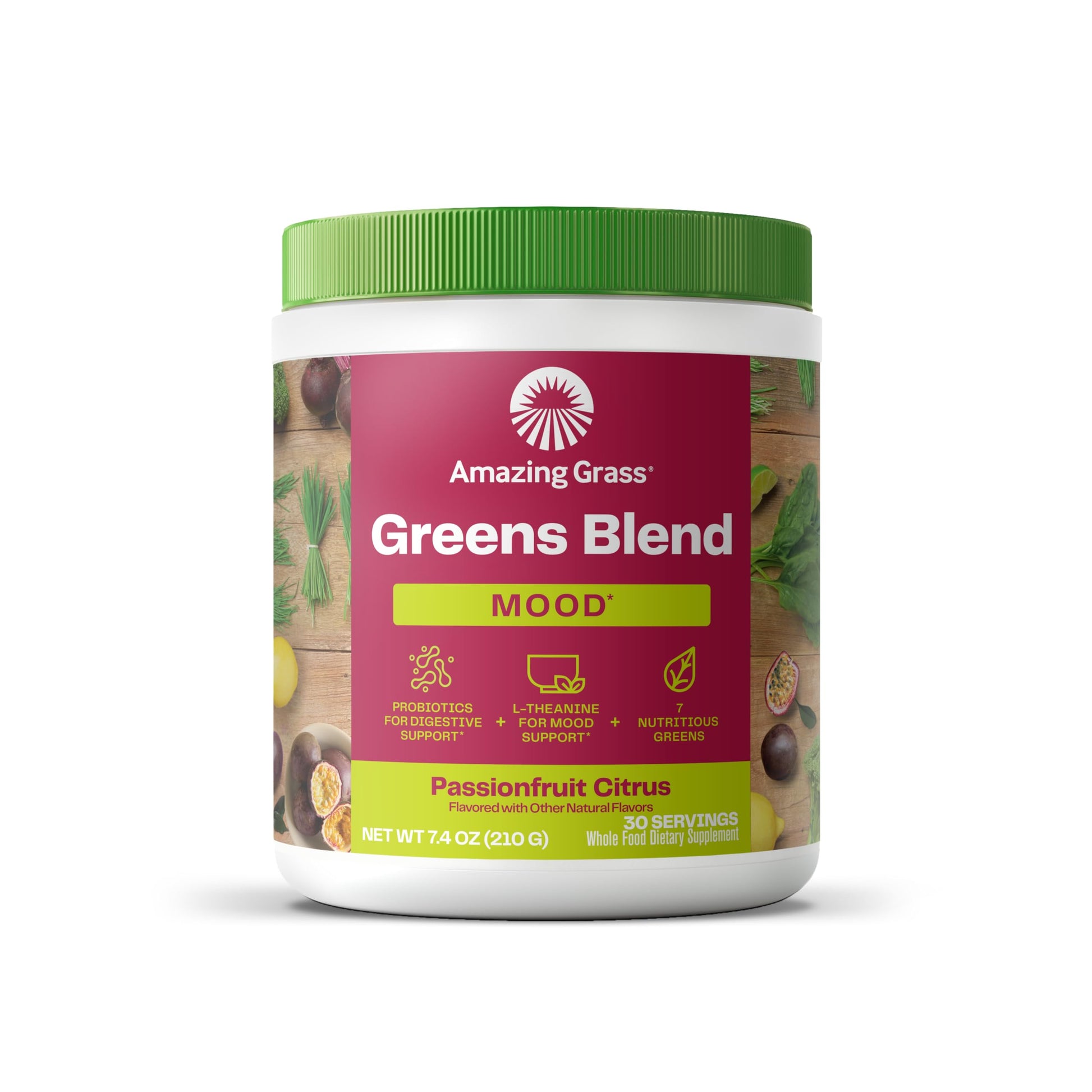 Superfood Greens Blend with Antioxidants, Digestive Enzymes, Fiber Prebiotics and Probiotics