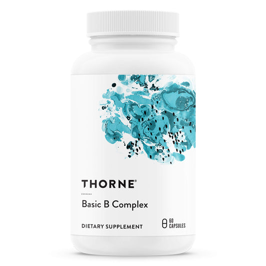 Thorne Basic B-Complex with Methylated B Vitamins for Energy and Brain Support - imprüv 