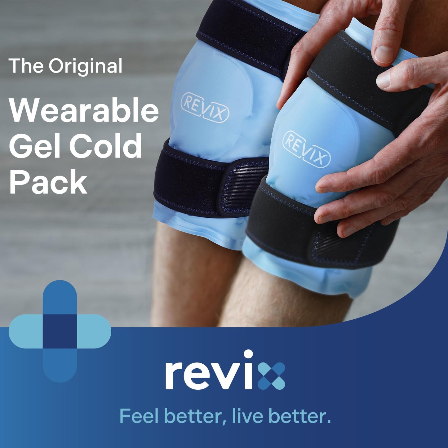 Reusable Gel Ice Pack Cold Compress Therapy for Knee Swelling & Pain Relief