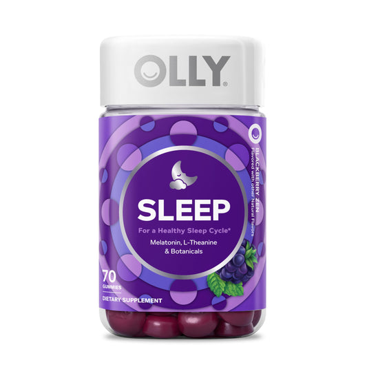 OLLY Sleep Gummies with Melatonin and L-Theanine for Restful Nights, 70 Count