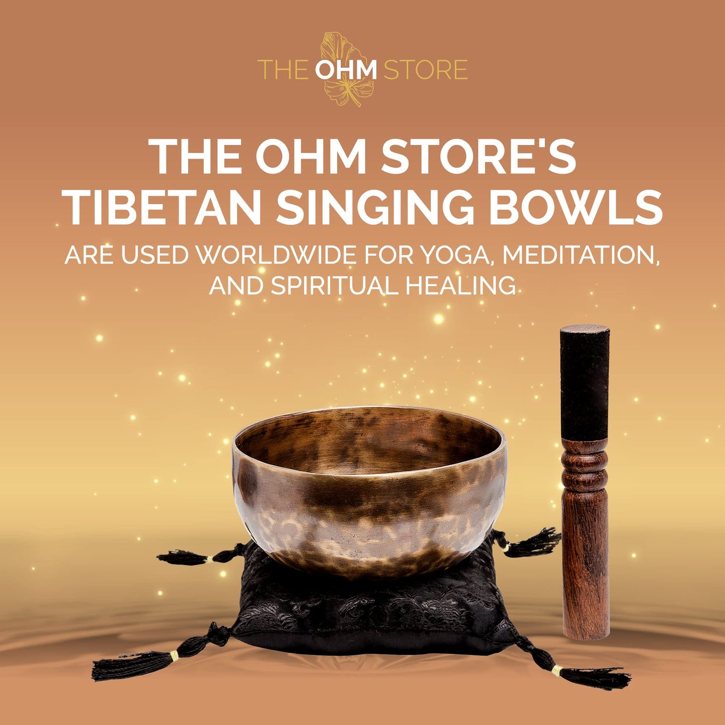 Deep Tone Pure Bronze Tibetan Singing Bowl for Sound Bath Meditation