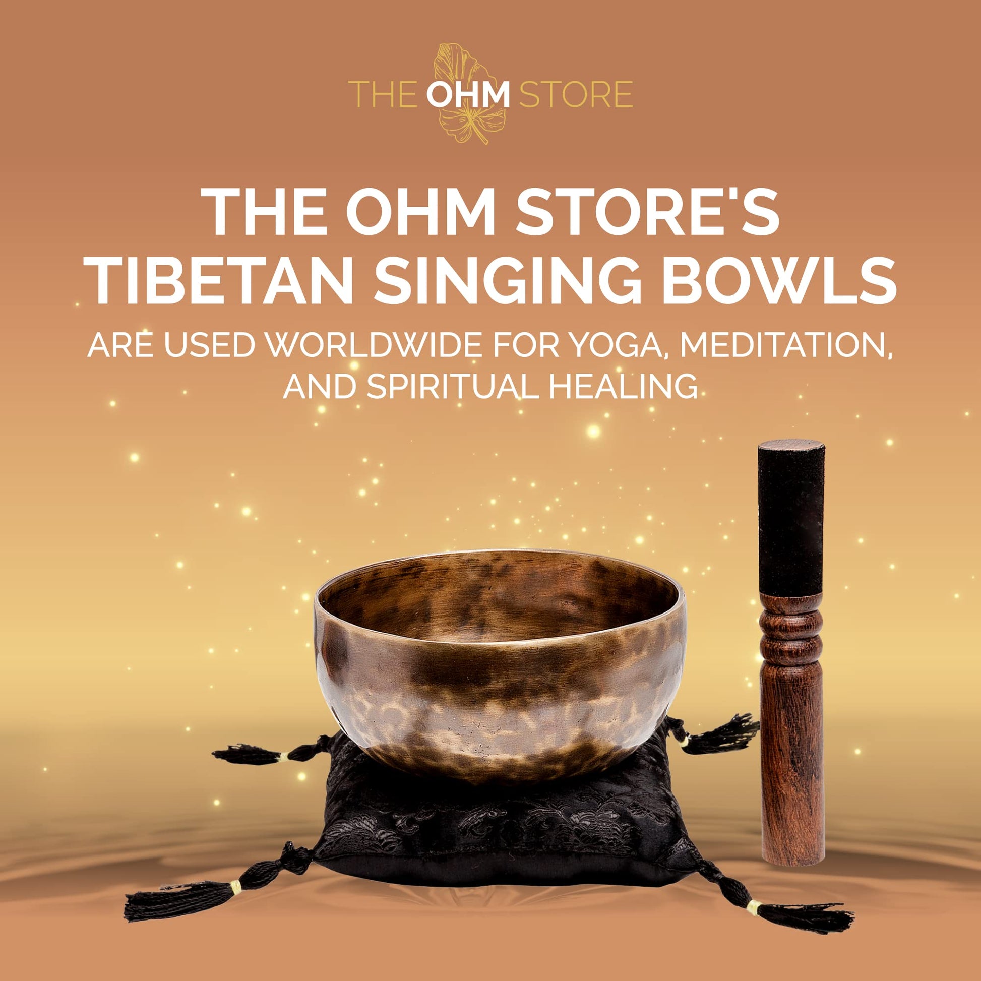 Deep Tone Pure Bronze Tibetan Singing Bowl for Sound Bath Meditation