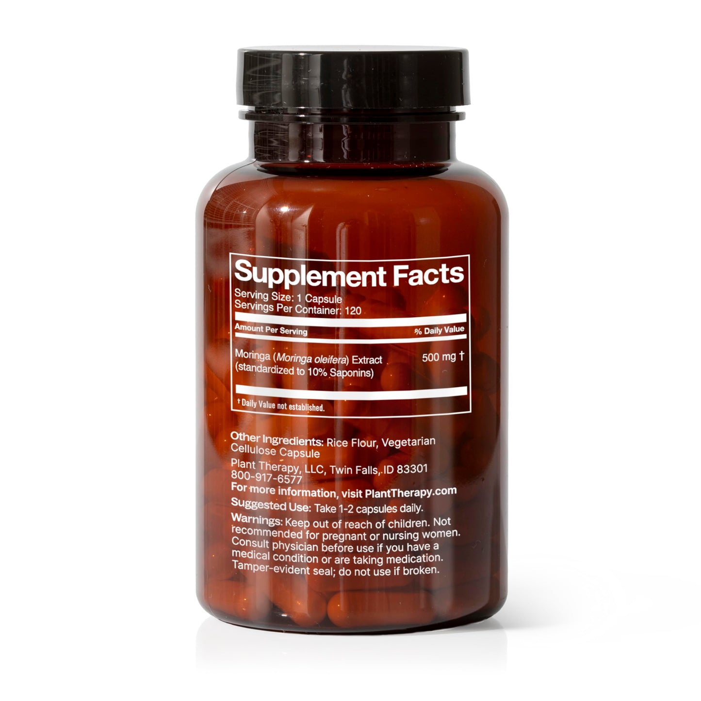 Plant Therapy Moringa Capsules for Detox and Immune Support, 120 Capsules - imprüv 