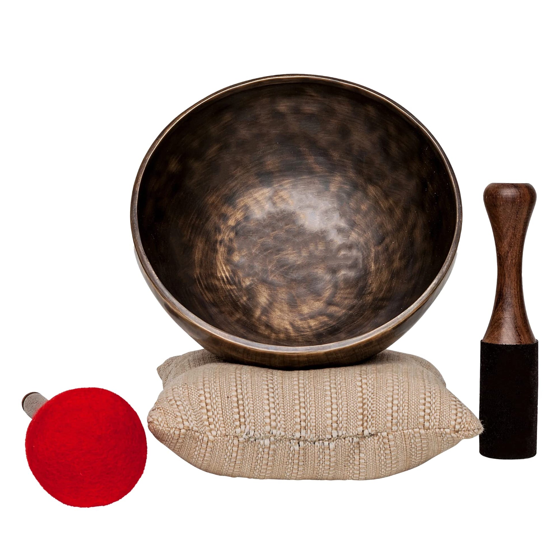 Deep Tone Pure Bronze Tibetan Singing Bowl for Sound Bath Meditation