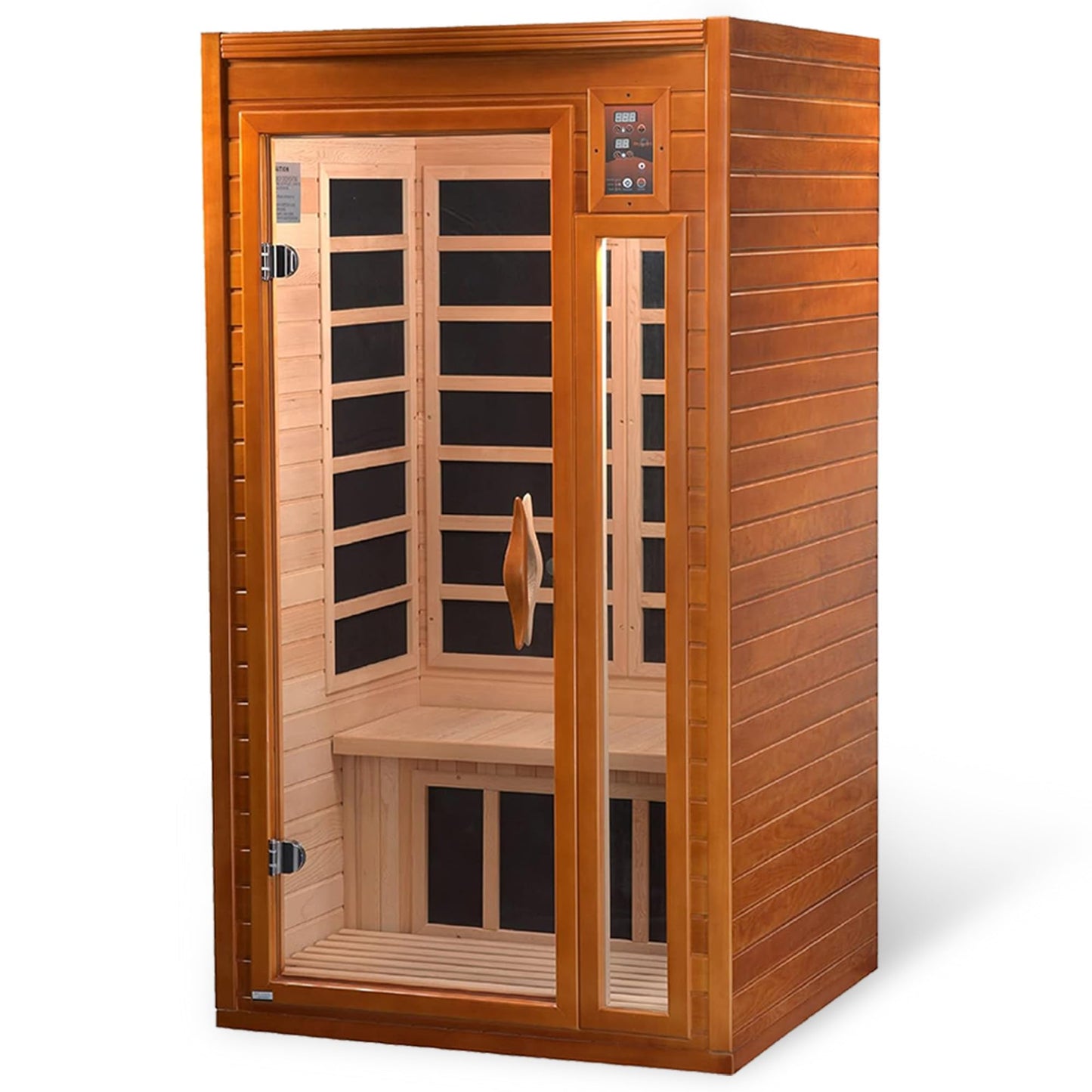 Low EMF Infrared Sauna with Red Light Therapy and Audio System - imprüv 