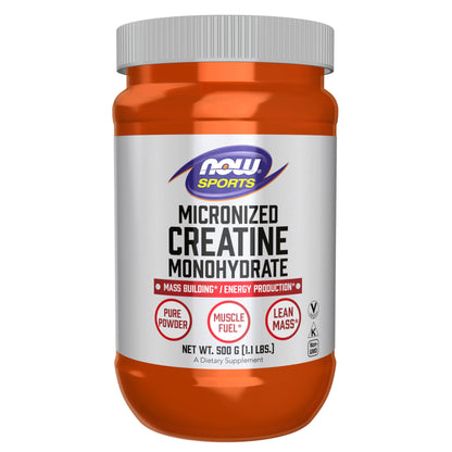 NOW Sports Micronized Creatine Powder for Mass Building and Energy - imprüv 