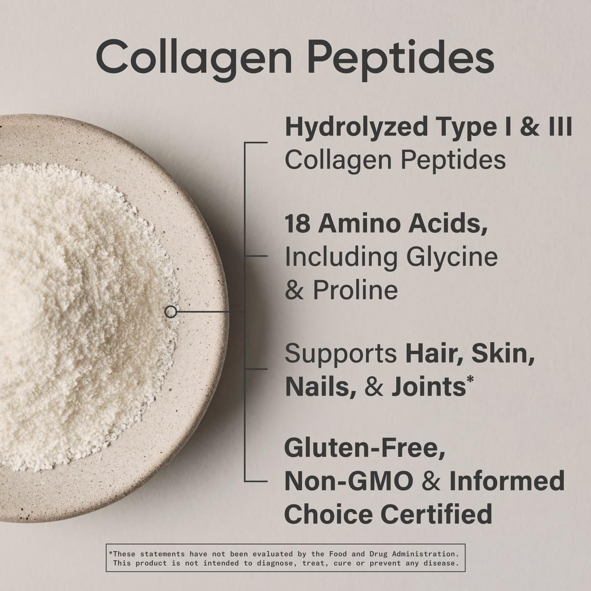 Sports Research Collagen Peptides - Hydrolyzed Type 1 & 3 Collagen Powder Protein Supplement for Healthy Skin, Nails, & Joints - Easy Mixing Vital Nutrients & Proteins, Collagen for Women & Men