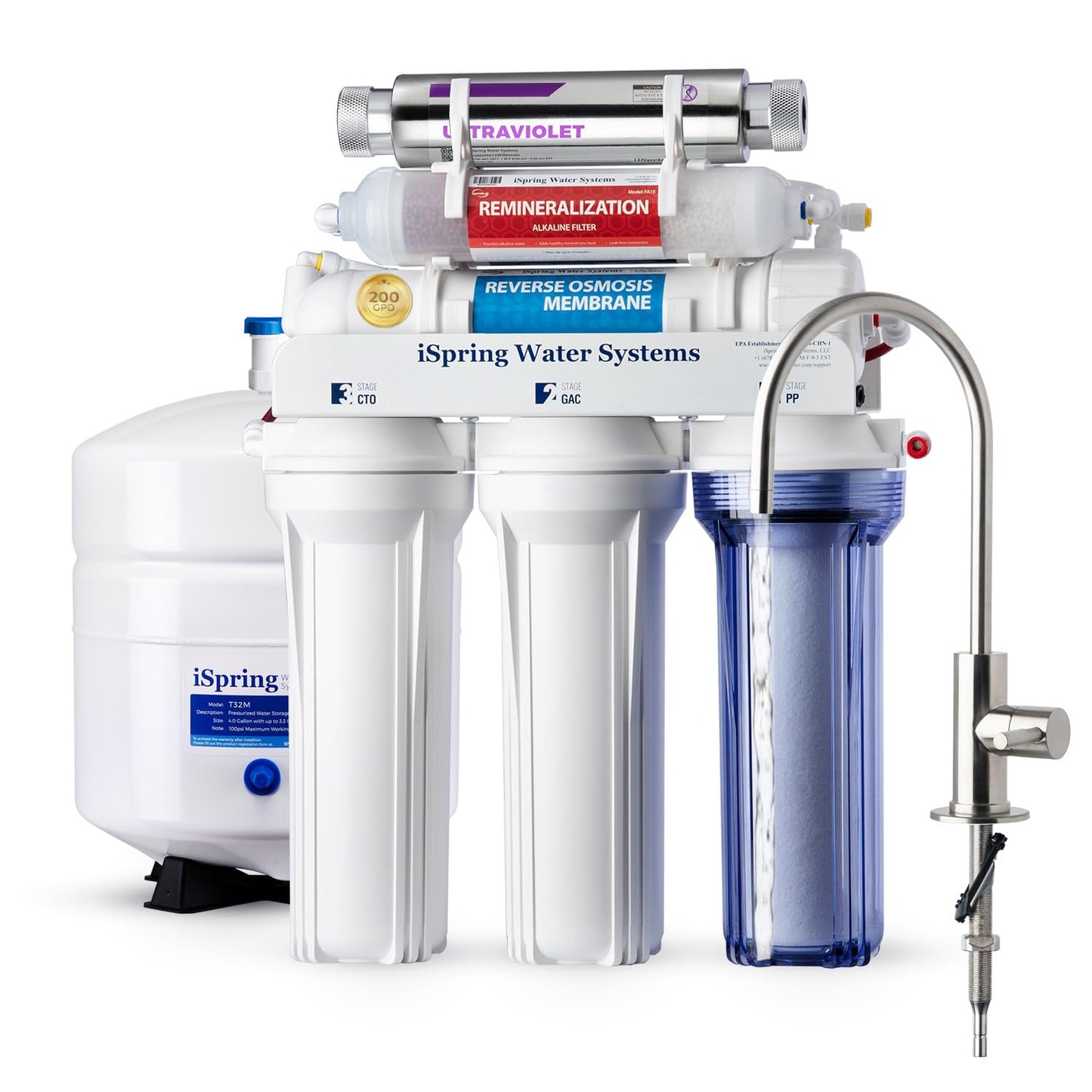 Under Sink Reverse Osmosis Water Filtration System for Multi-Stage Purification - imprüv 