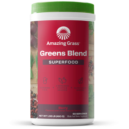 Superfood Greens Blend with Antioxidants, Digestive Enzymes, Fiber Prebiotics and Probiotics