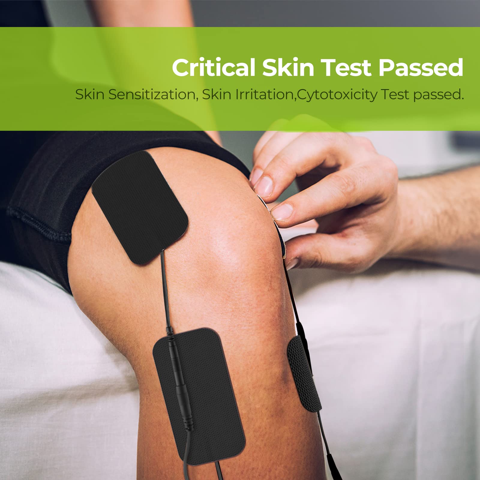 TENS Unit Electrode Pads, Rectangular Reusable Replacement - imprüv 