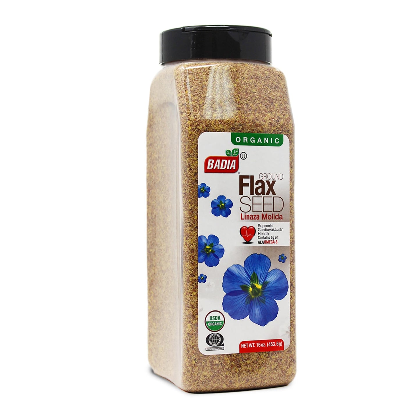 Organic Ground Flaxseed High in Fiber, Plant Omega-3, and Lignans for Heart Health - imprüv 
