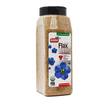 Organic Ground Flaxseed High in Fiber, Plant Omega-3, and Lignans for Heart Health - imprüv 