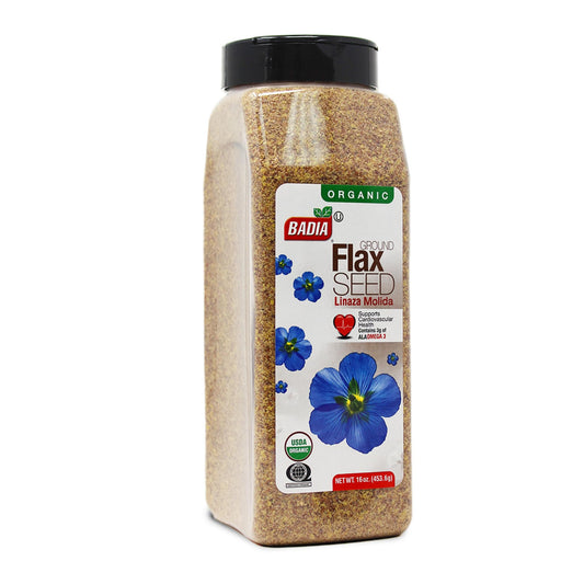 Organic Ground Flaxseed High in Fiber, Plant Omega-3, and Lignans for Heart Health