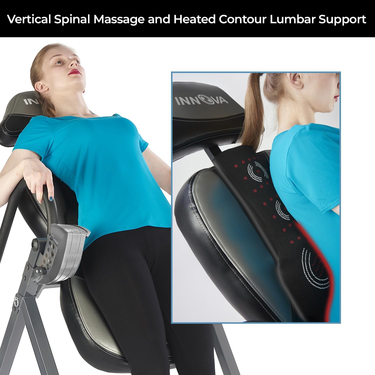 Innova Inversion Table with Heat and Massage