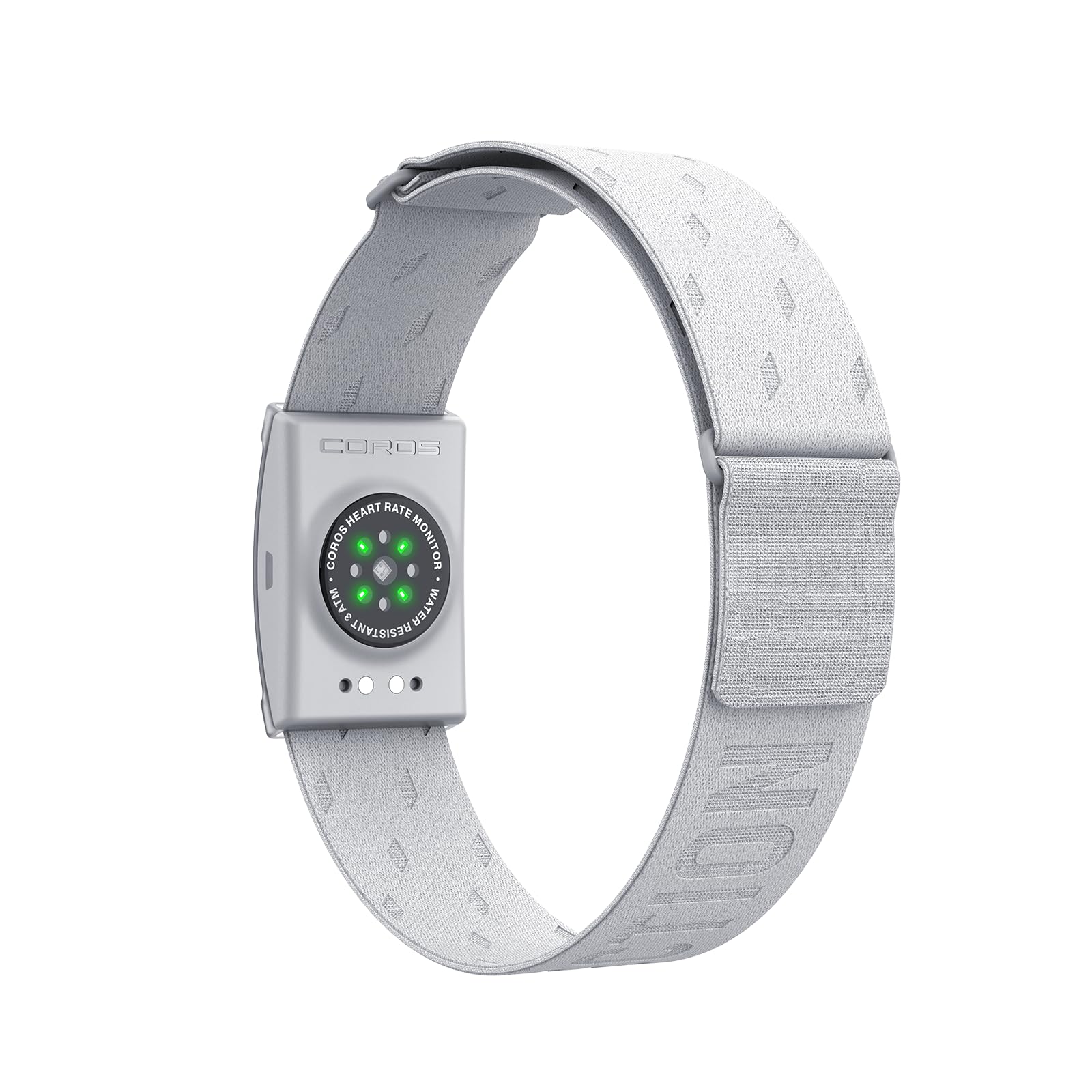 Bluetooth armband heart rate monitor worn on upper arm during workout