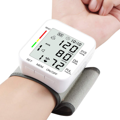 Adjustable Wrist Cuff Blood Pressure Monitor