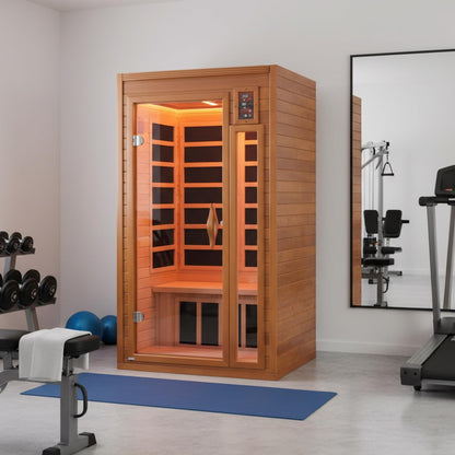 Low EMF Far Infrared Sauna with Red Light Therapy and Audio System