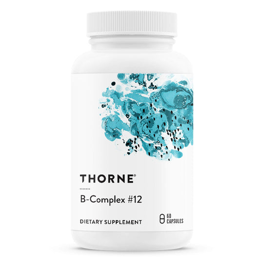 Thorne B-Complex #12, Methylated B Vitamins, Vegan-Certified