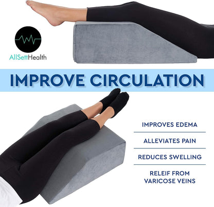 Bed Wedge Leg Elevation Pillow for Comfort and Circulation - imprüv 