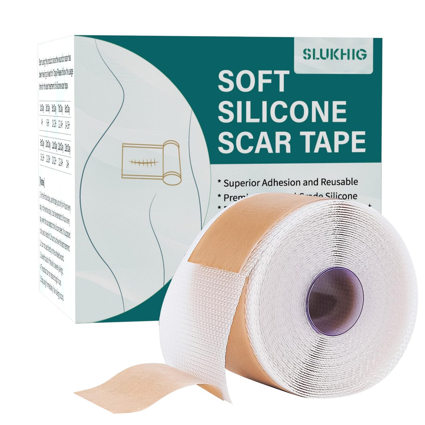 Silicone Scar Sheets Roll for Keloid and Post-Surgical Scars - imprüv 