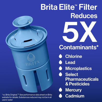Brita Everyday Elite Water Filter Pitcher, 10 Cup Capacity - imprüv 