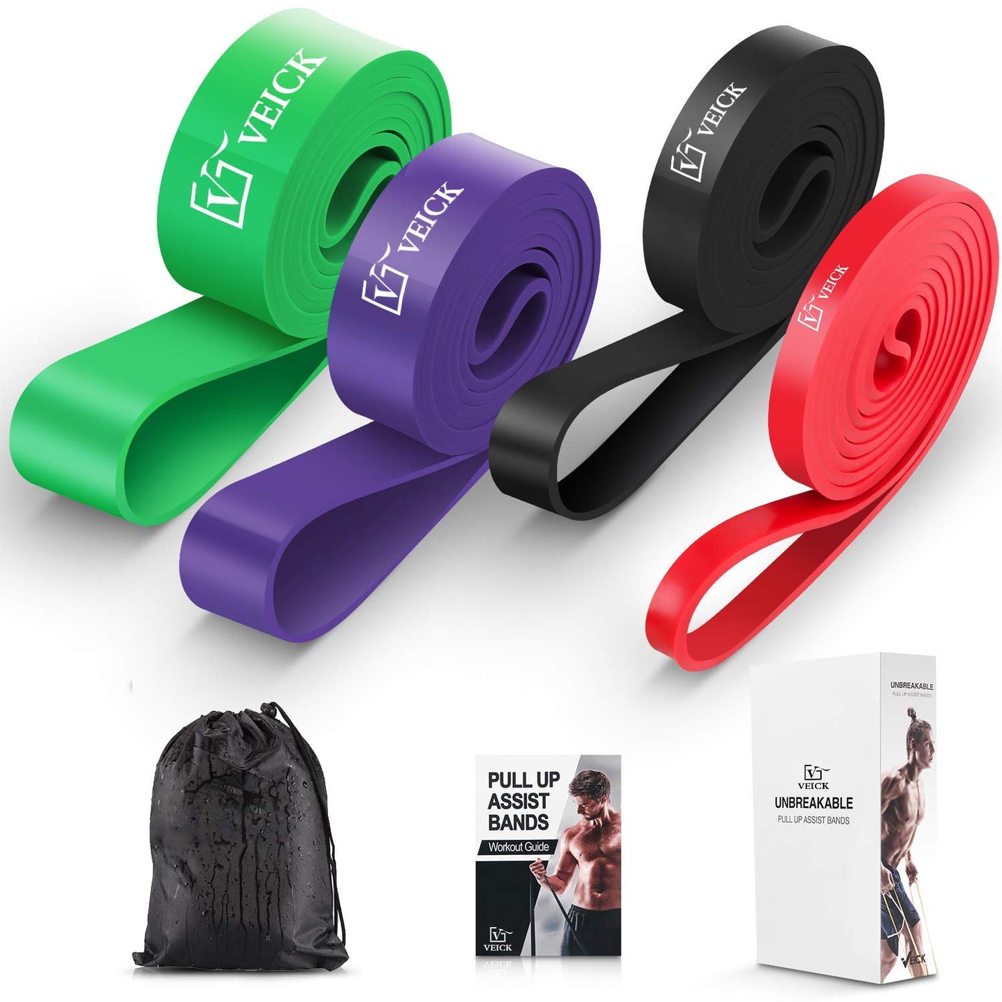 Extra Long Natural Rubber Loop Resistance Bands