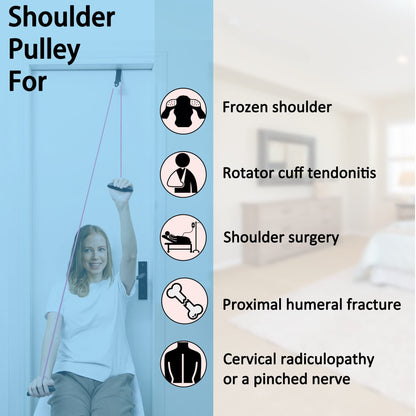 Over the Door Shoulder Pulley System for Passive Shoulder ROM