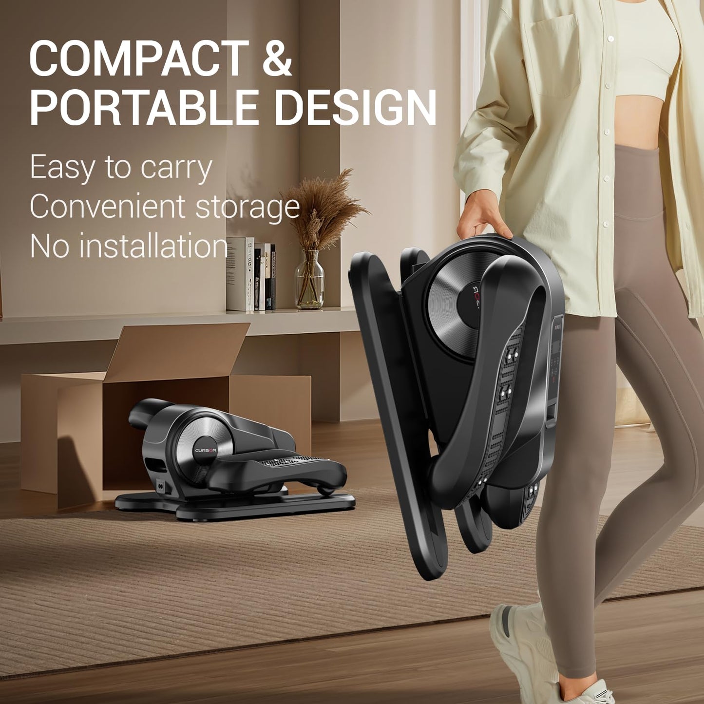 Under Desk Elliptical for Low-Impact Pedal Exercise, Manual and Motorized Options - imprüv 