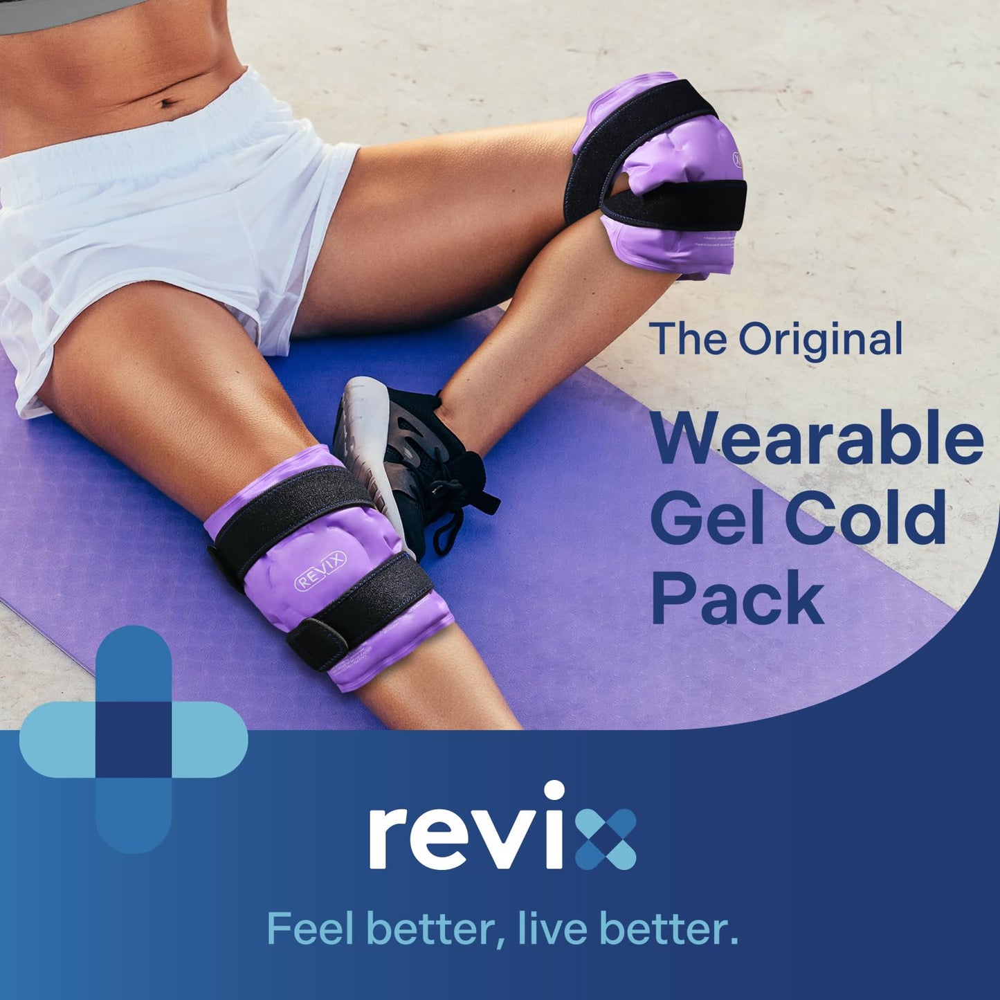 Reusable Gel Ice Pack Cold Compress Therapy for Knee Swelling & Pain Relief