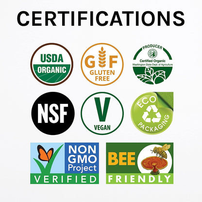 Host Defense Lion's Mane Mushroom Powder for Brain and Memory Support, 7 oz (133 Servings) - imprüv 