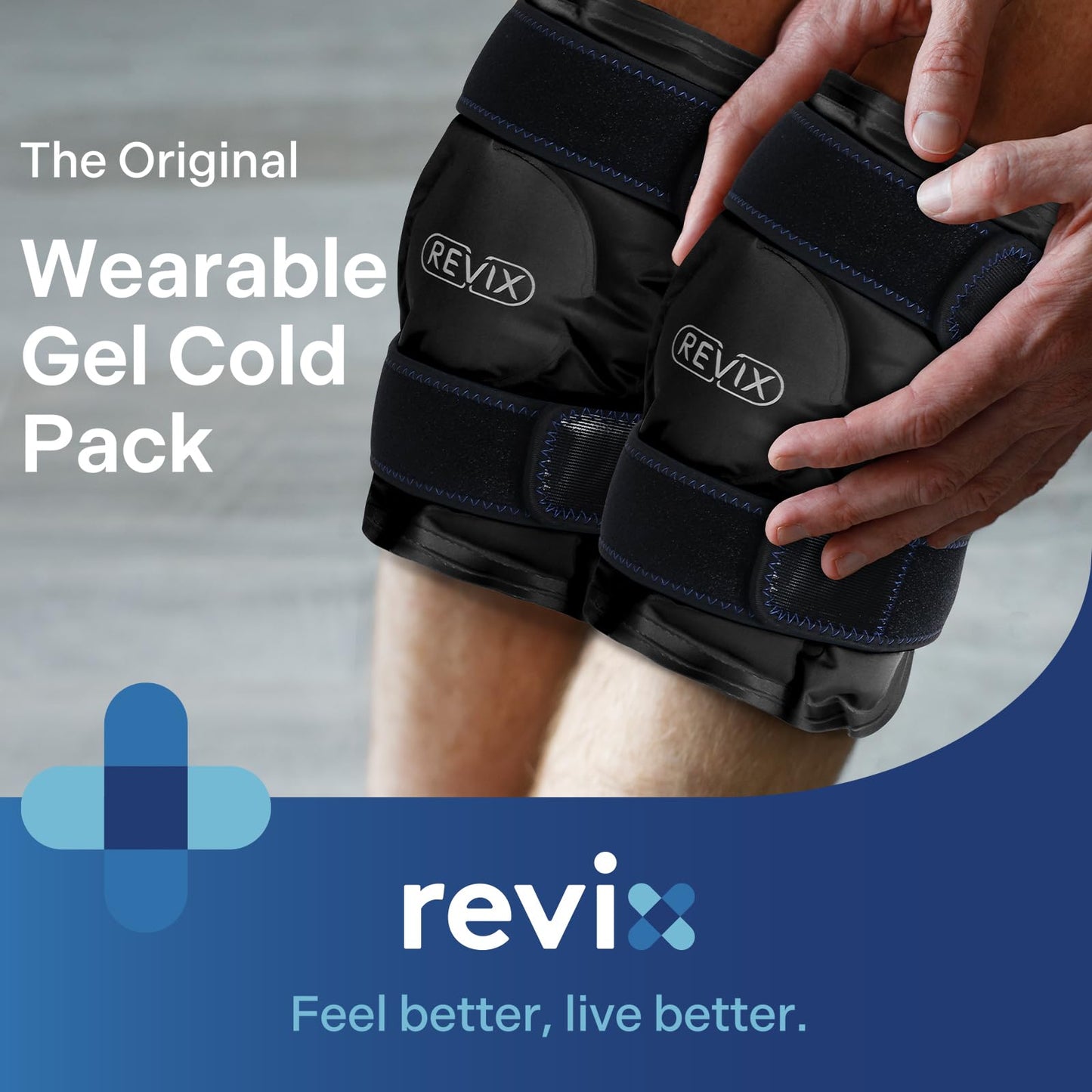 Reusable Gel Ice Pack Cold Compress Therapy for Knee Swelling & Pain Relief