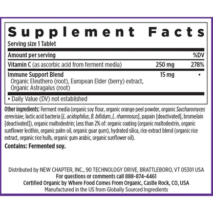 New Chapter Fermented Vitamin C for Immune and Collagen Support - imprüv 